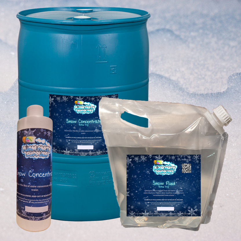 Snow Solution & Concentrate Foam Party Supplies